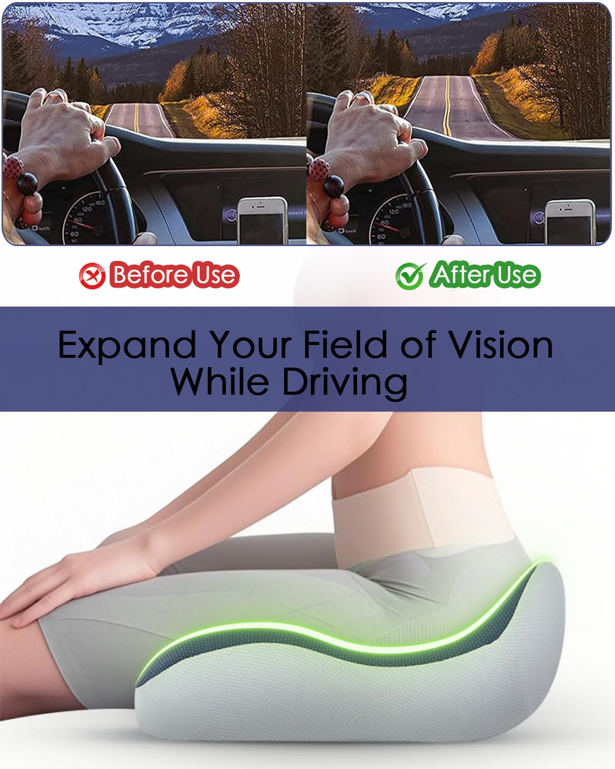 Euamzger close-up memory foam profile demonstrating plush support and durability