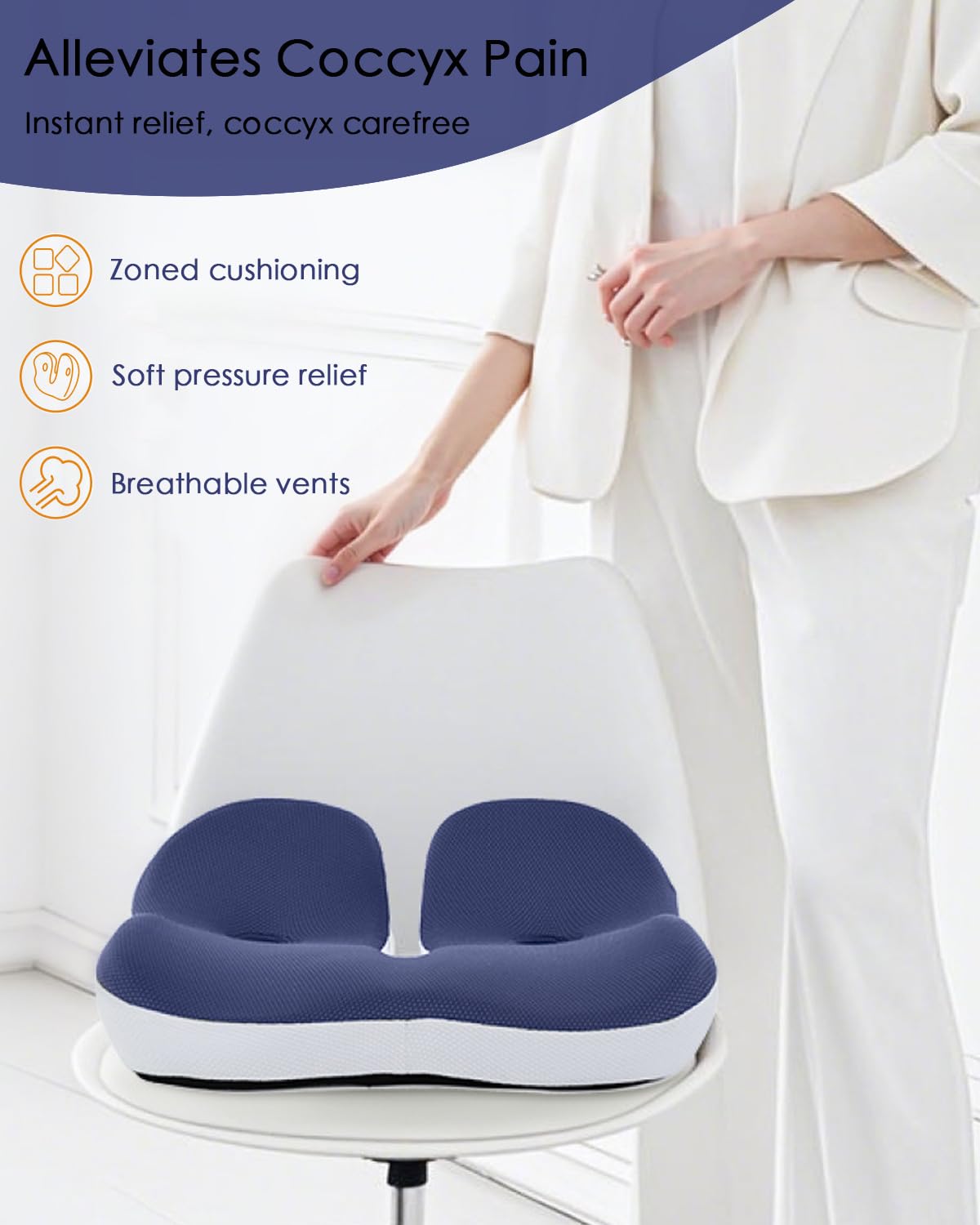 Euamzger cover vent holes detail highlighting breathable fabric and cooler seating