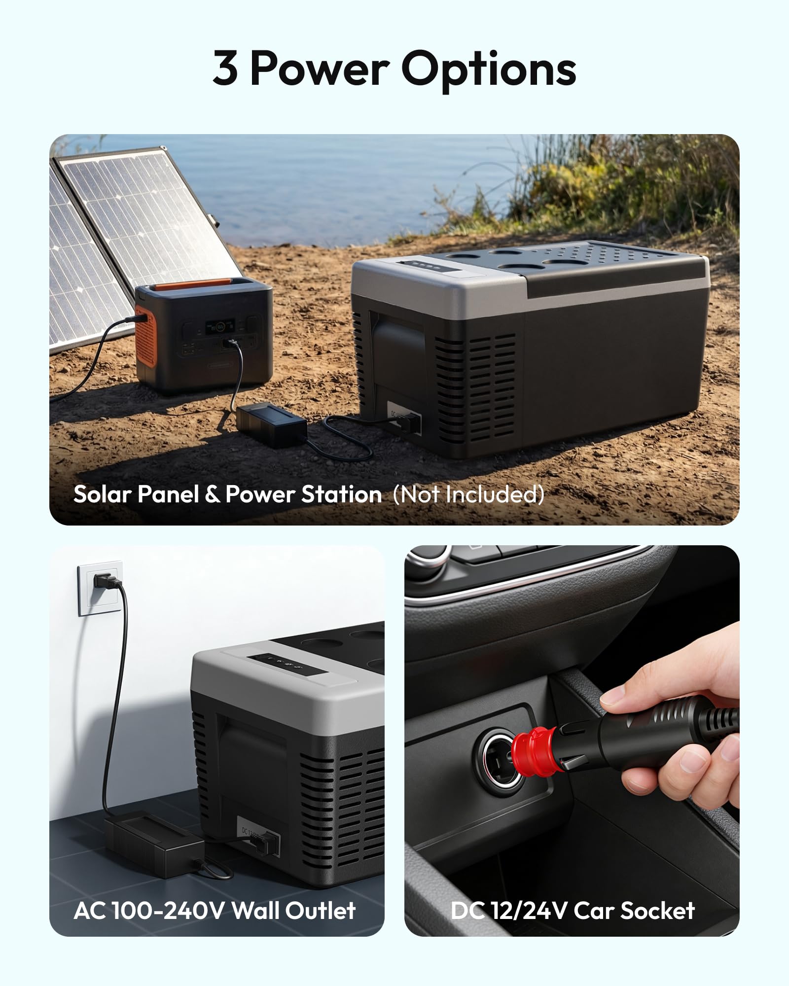 EUHOMY cooler beside a chair for scale showing 19QT capacity advantage