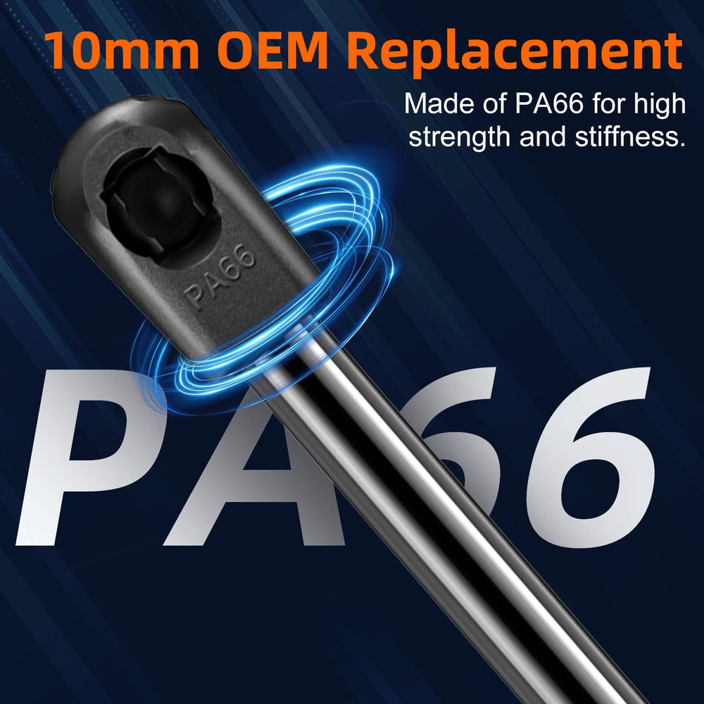 Euplokeer packaged pair of gas struts and clips showing ready-to-install convenience