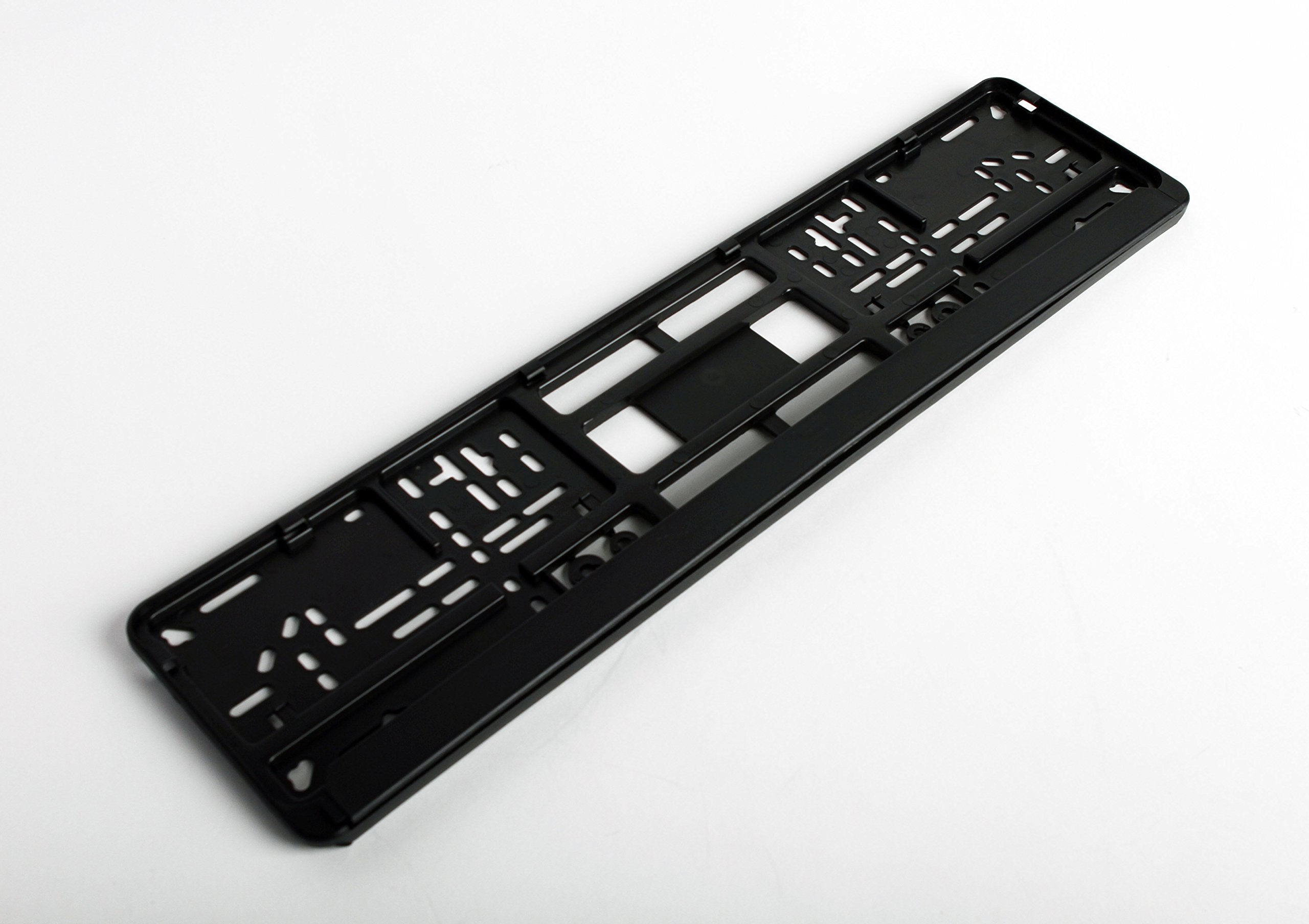 European License Plates close-up of molded texture for durability and scratch resistance