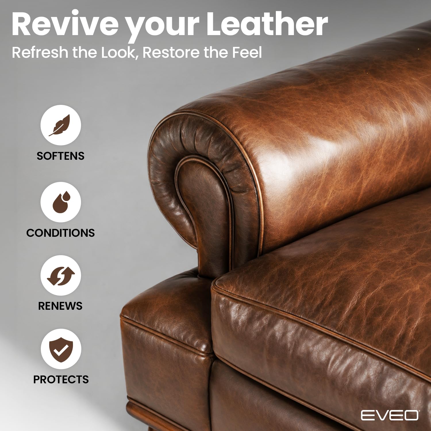 EVEO wipe held by hand illustrating XL size and coverage benefit