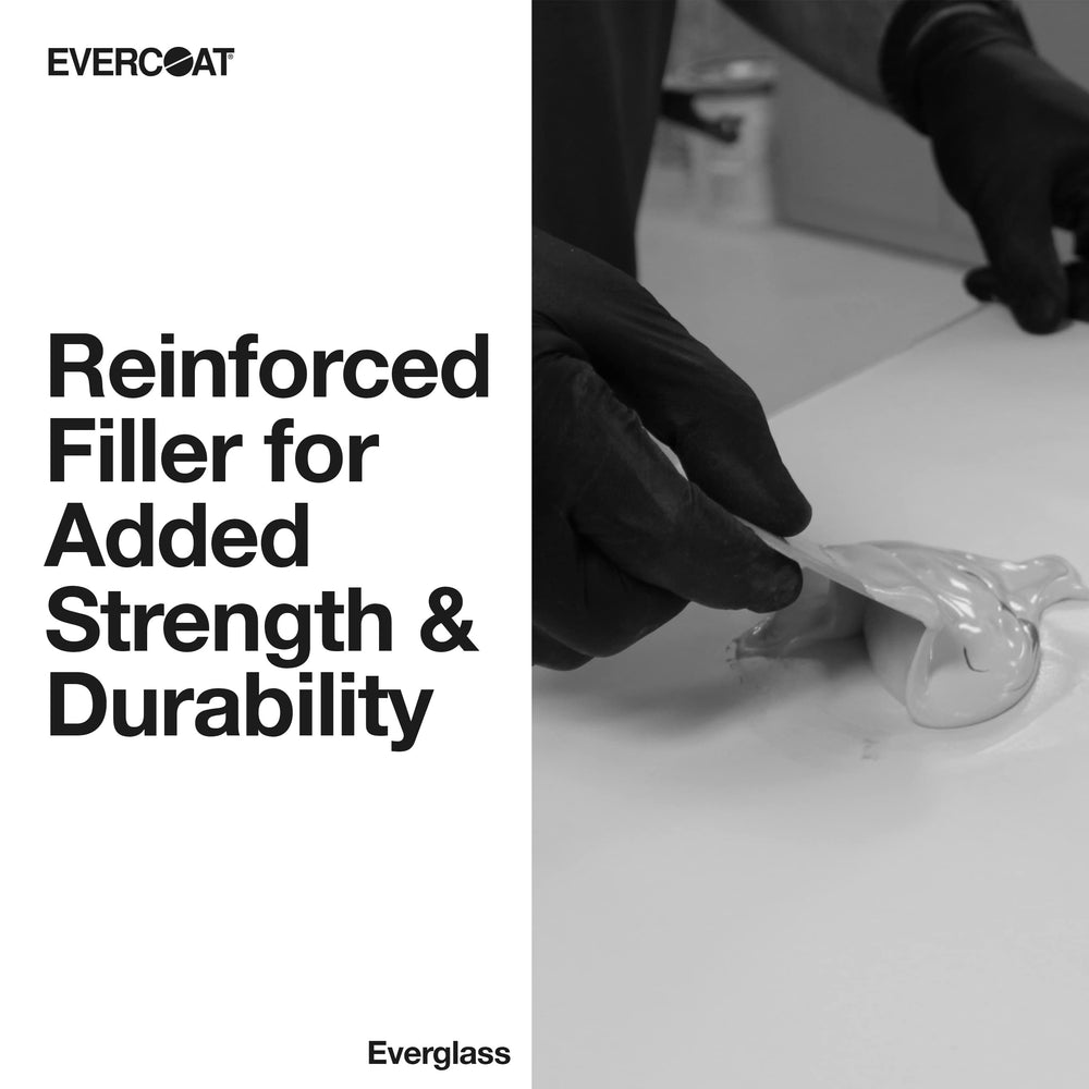 Evercoat Everglass close-up texture of filler showing short fiberglass strands for strength