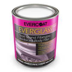 Evercoat Everglass front label showing product name and waterproof benefit
