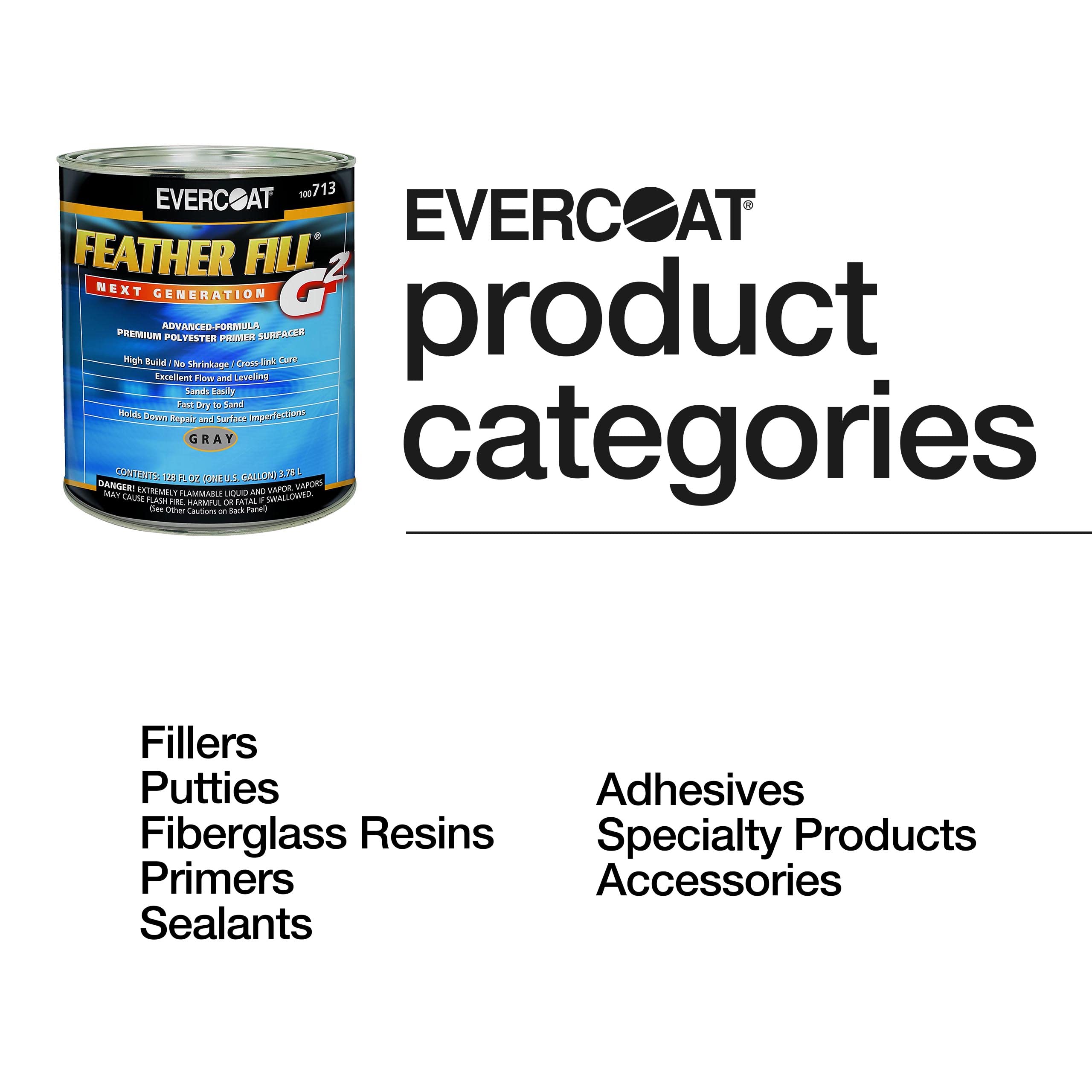 Evercoat side label highlighting features for reliable foundation benefit