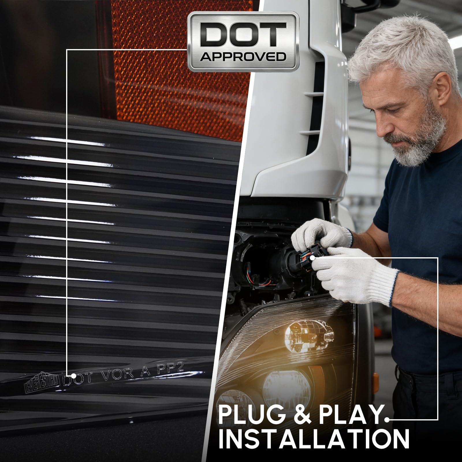 EVERESTHD installed on Volvo VNL demonstrating direct replacement benefit