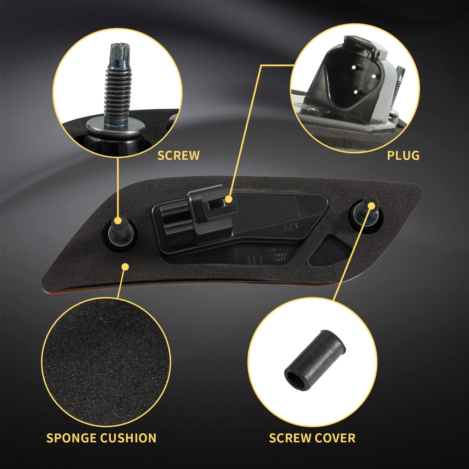EVERESTHD LEDs illuminated at night, enhances turn-signal clarity