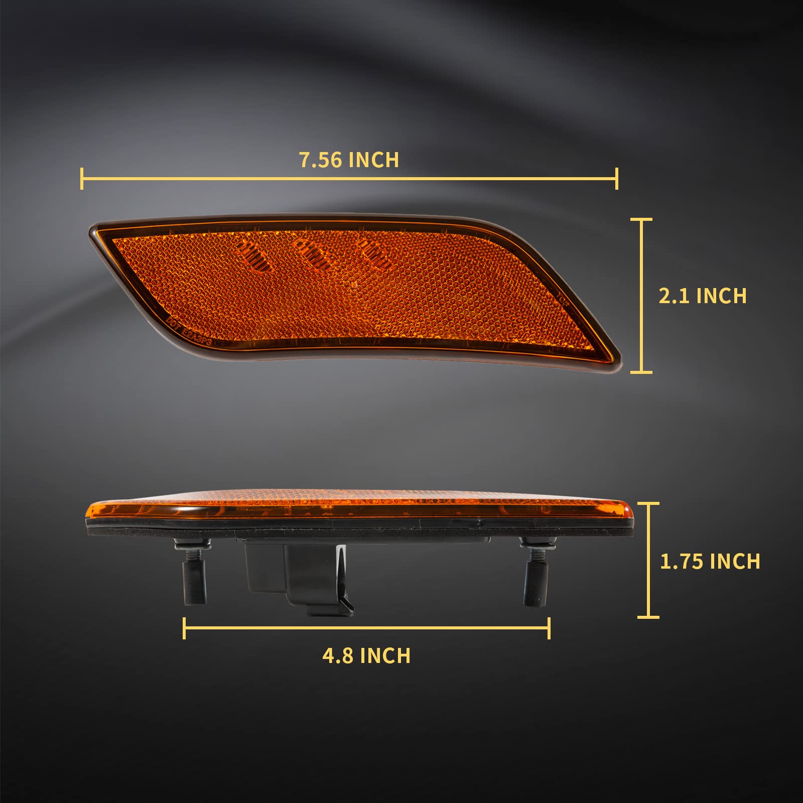 EVERESTHD side view mounted on Peterbilt fender, ensures correct fit