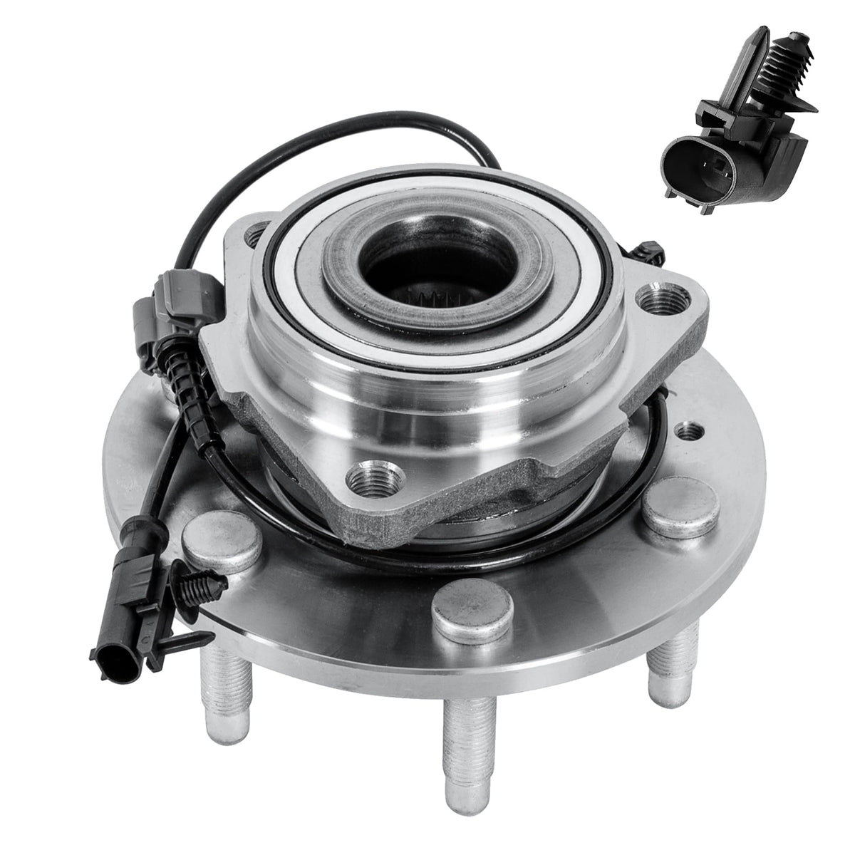 EVERESTWAY front hub assembly front view showing fitment and mounting points benefit: easy bolt-on replacement