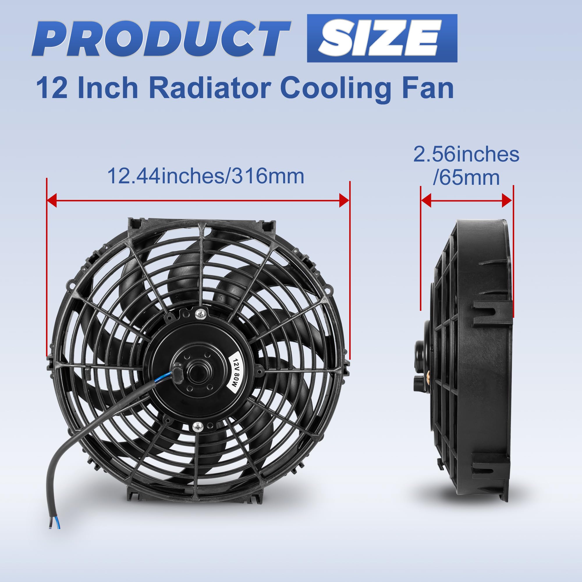 EVERESTWAY close-up of curved 10-blade assembly highlighting efficient airflow