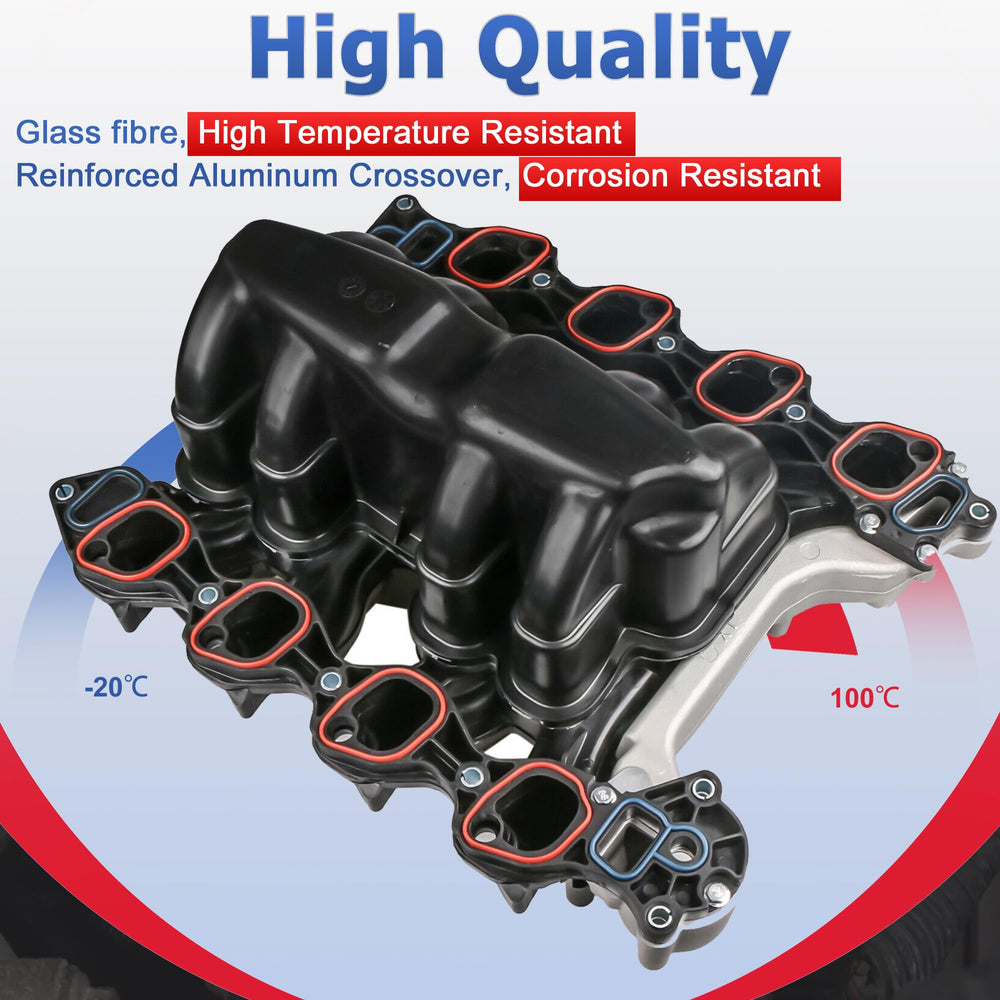 EVERESTWAY intake manifold installed on engine showing direct-fit advantage