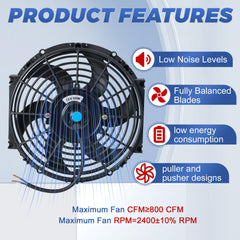 EVERESTWAY fan mounted on radiator in vehicle demonstrating improved ventilation