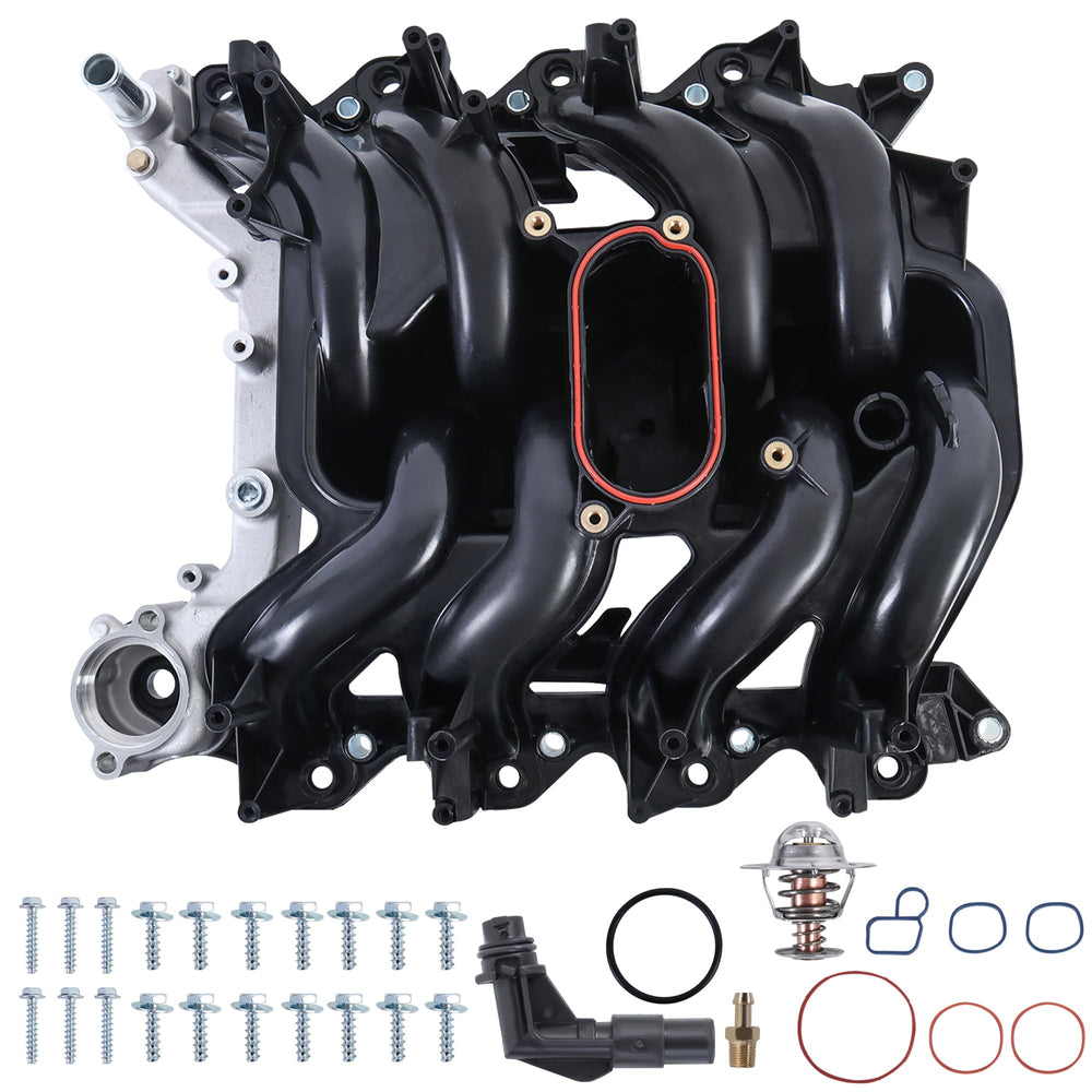 EVERESTWAY upper intake manifold front view showing precise fit — ensures correct alignment