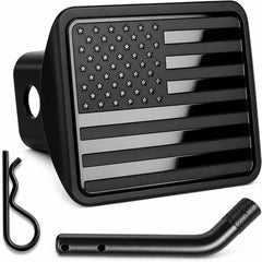 eVerHITCH front view showing USA flag faceplate for polished patriotic protection