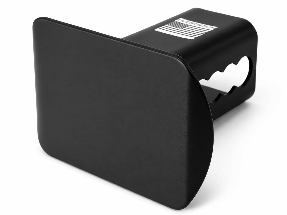 eVerHITCH front plate showing blank 3x4 inch face and durable look for customization