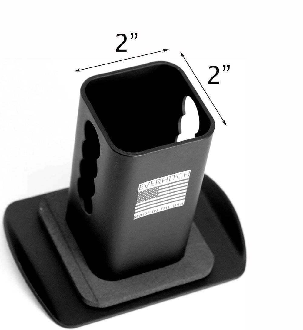eVerHITCH close-up of matte black finish highlighting durable weather-resistant surface