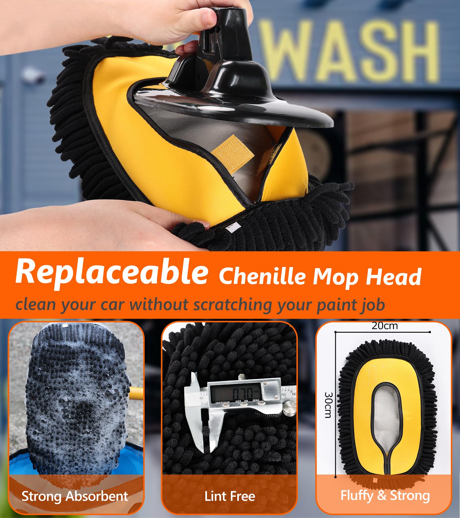 EVERRUSH chenille microfiber close-up highlighting soft absorbent fibers