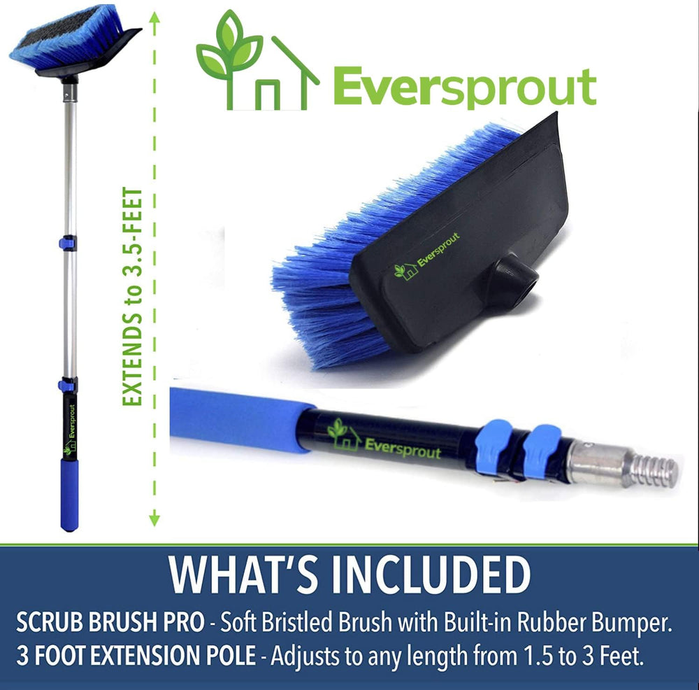 EVERSPROUT close-up of soft bristles and rubber bumper protecting surfaces