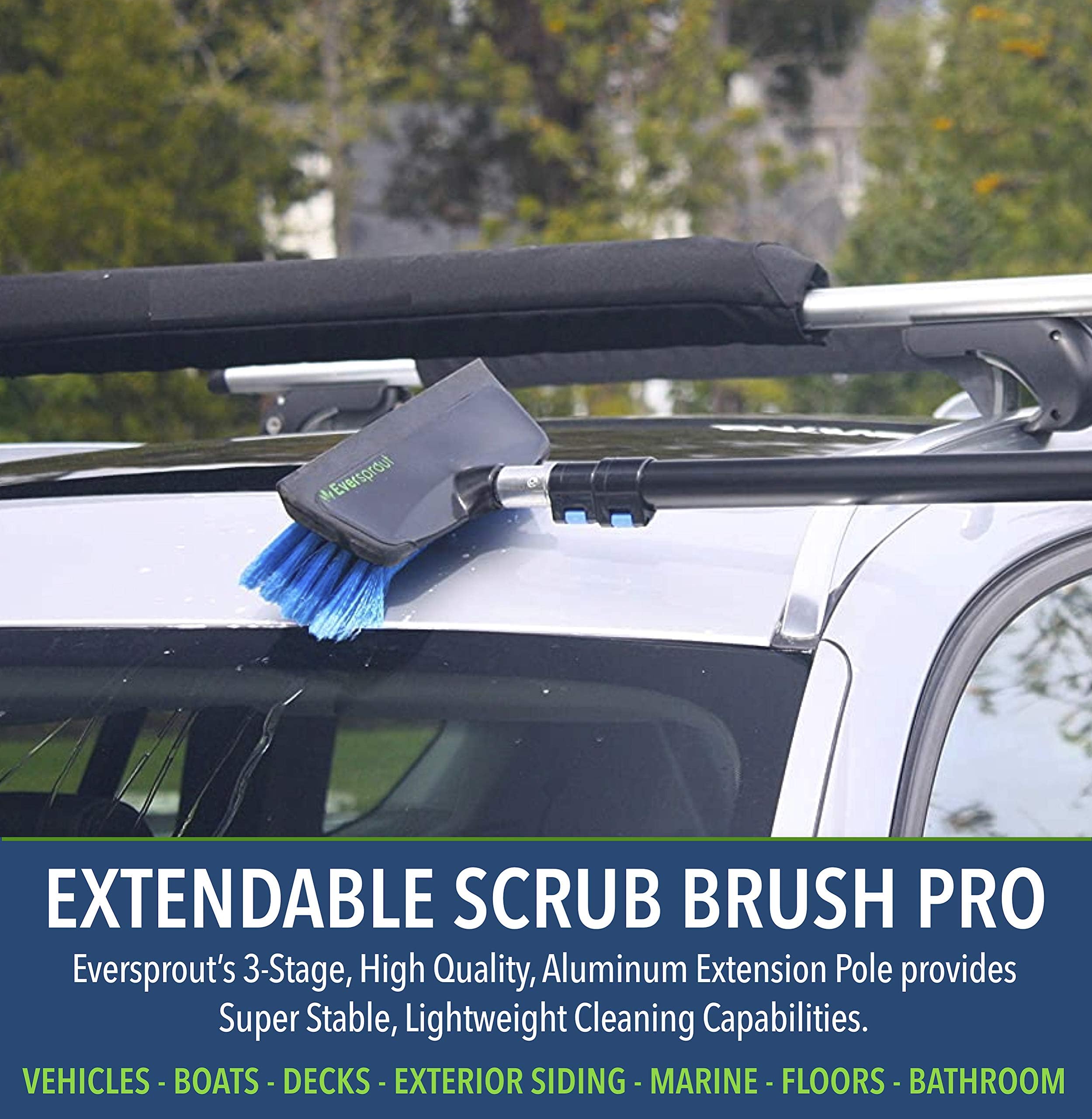 EVERSPROUT fully extended pole for extra reach cleaning high areas