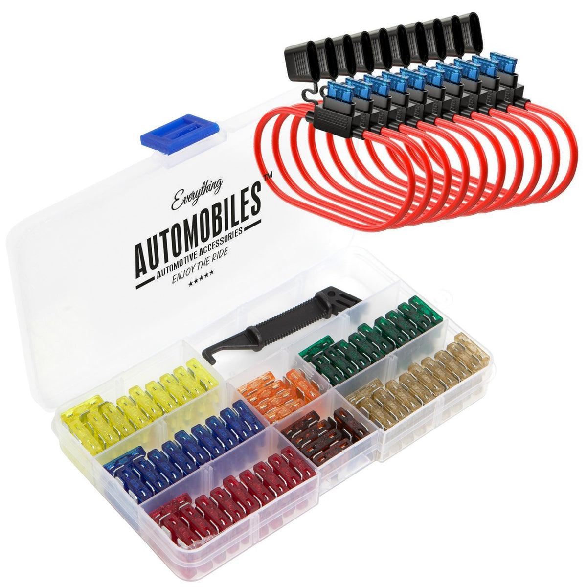 Everything Automobiles front box showing kit contents and organization benefit
