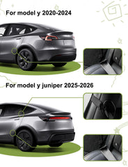 EVFITUS full-coverage mesh installed on Model Y tailgate, providing ventilation and protection