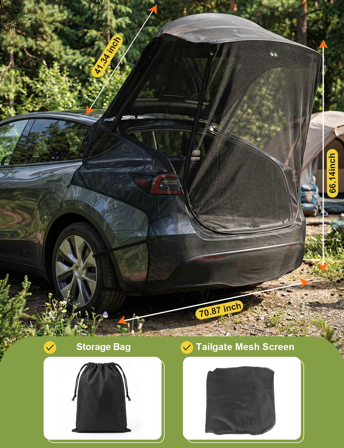 EVFITUS compact carry bag folded for trunk storage, illustrating space-saving portability