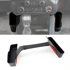 EVGoXMods front view of center console tray showing neat organization benefit