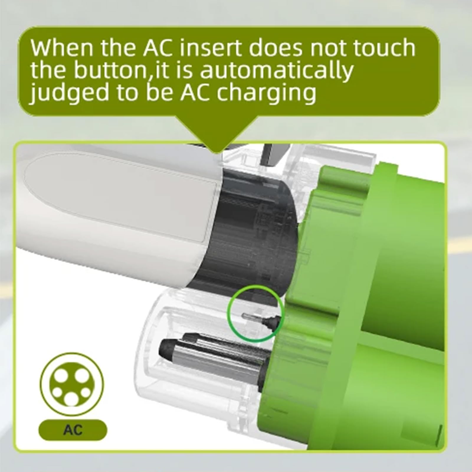 EVHIKING demonstrating J1772 plug insertion for reliable AC charging