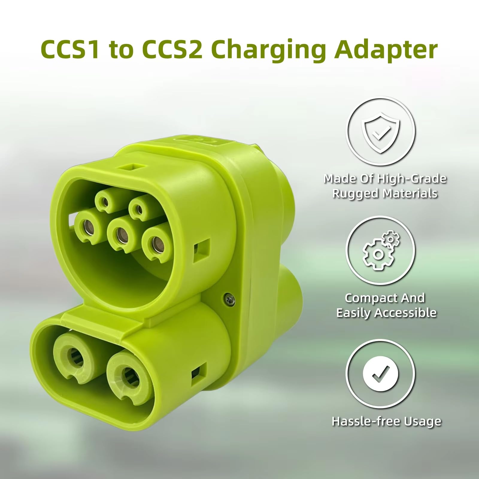 EVHIKING adapter side view showing temperature sensor for safer charging