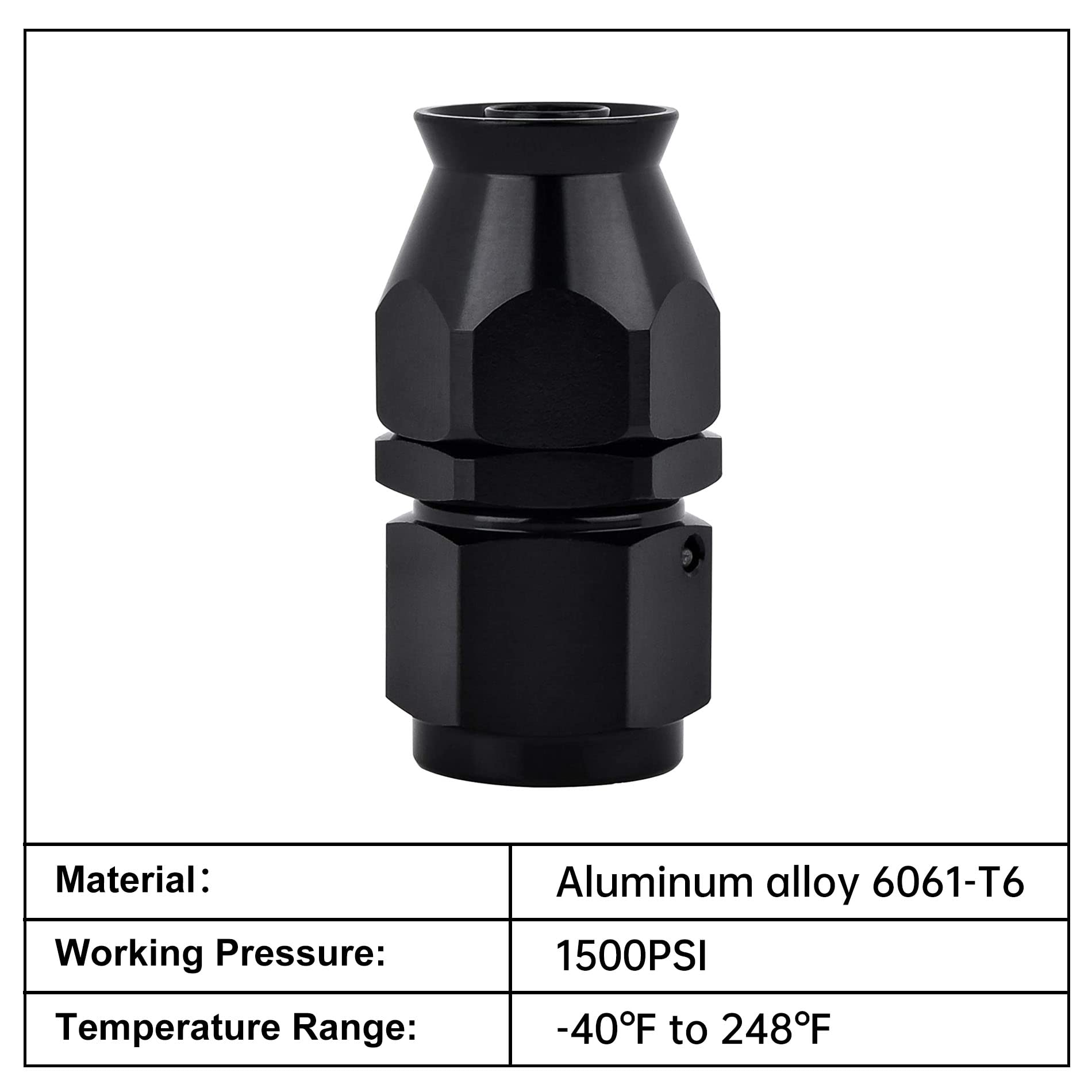 EVIL ENERGY swivel collar detail illustrating 360° rotation for easier hose routing and assembly
