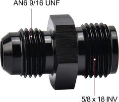 EVIL ENERGY close-up of 37-degree AN flare seat highlighting precision machining and secure seal benefit