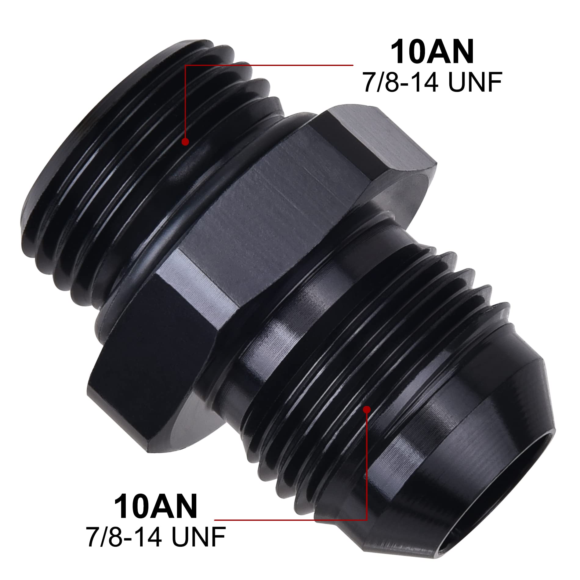 EVIL ENERGY closeup of 7/8-14 UNF threads showing precise machining for secure seal