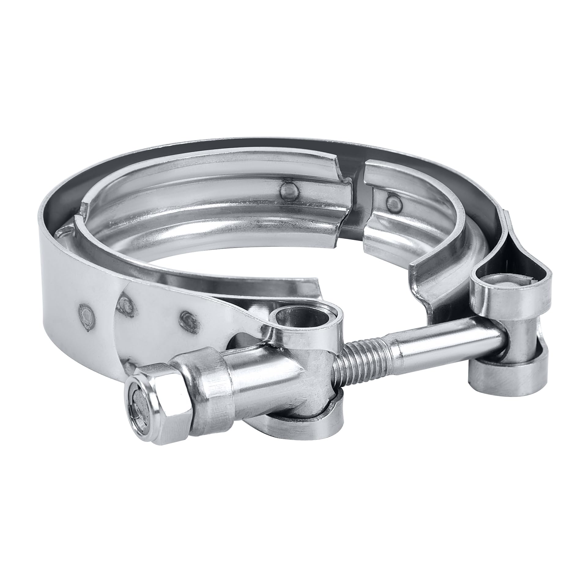 EVIL ENERGY clamp front view showing secure 3-inch fit and durable seal