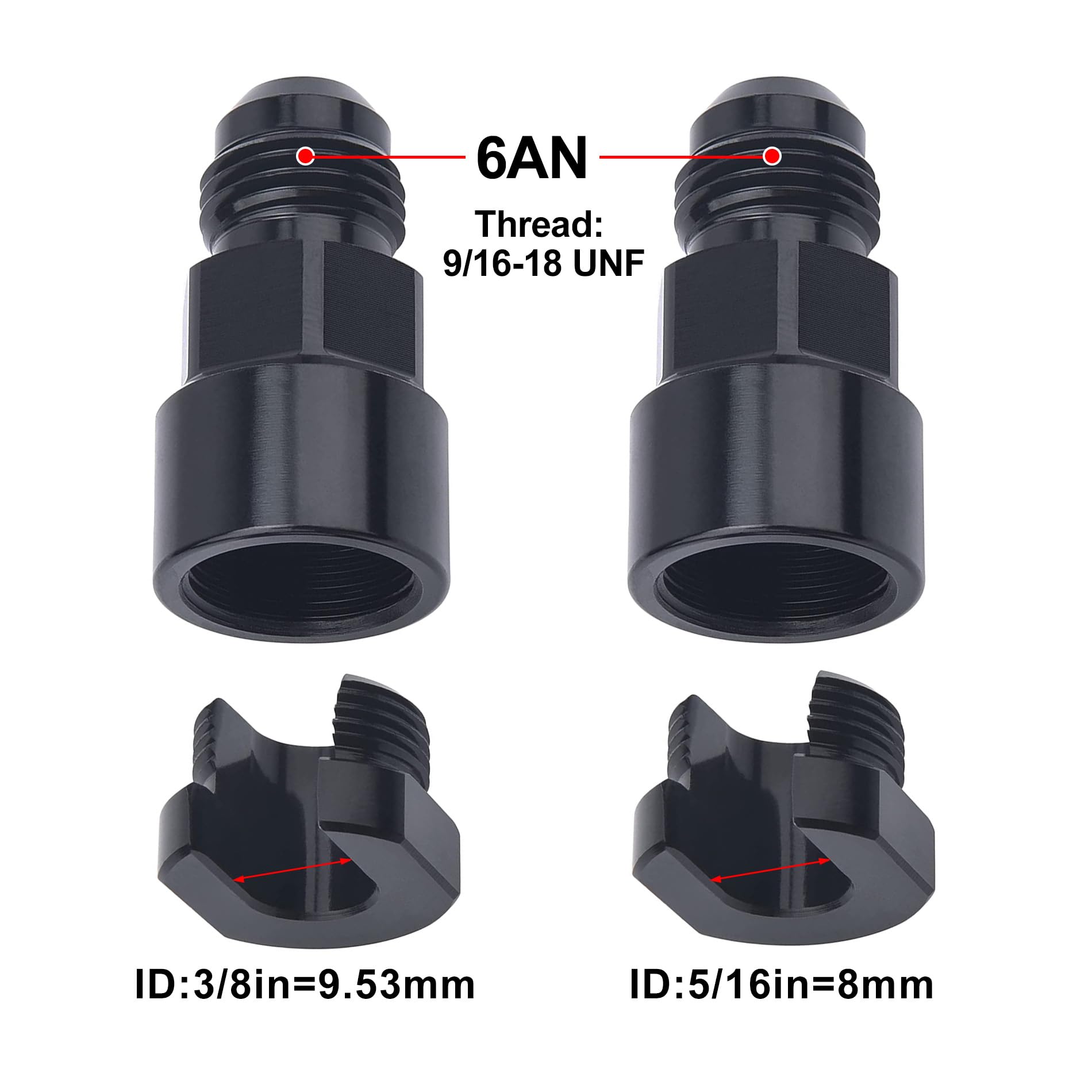 EVIL ENERGY close-up of 37° flare seat highlighting precise sealing surface for leak resistance
