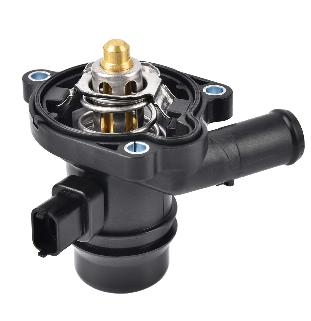 EVIL ENERGY front view of complete thermostat housing kit showing components and fitment benefit