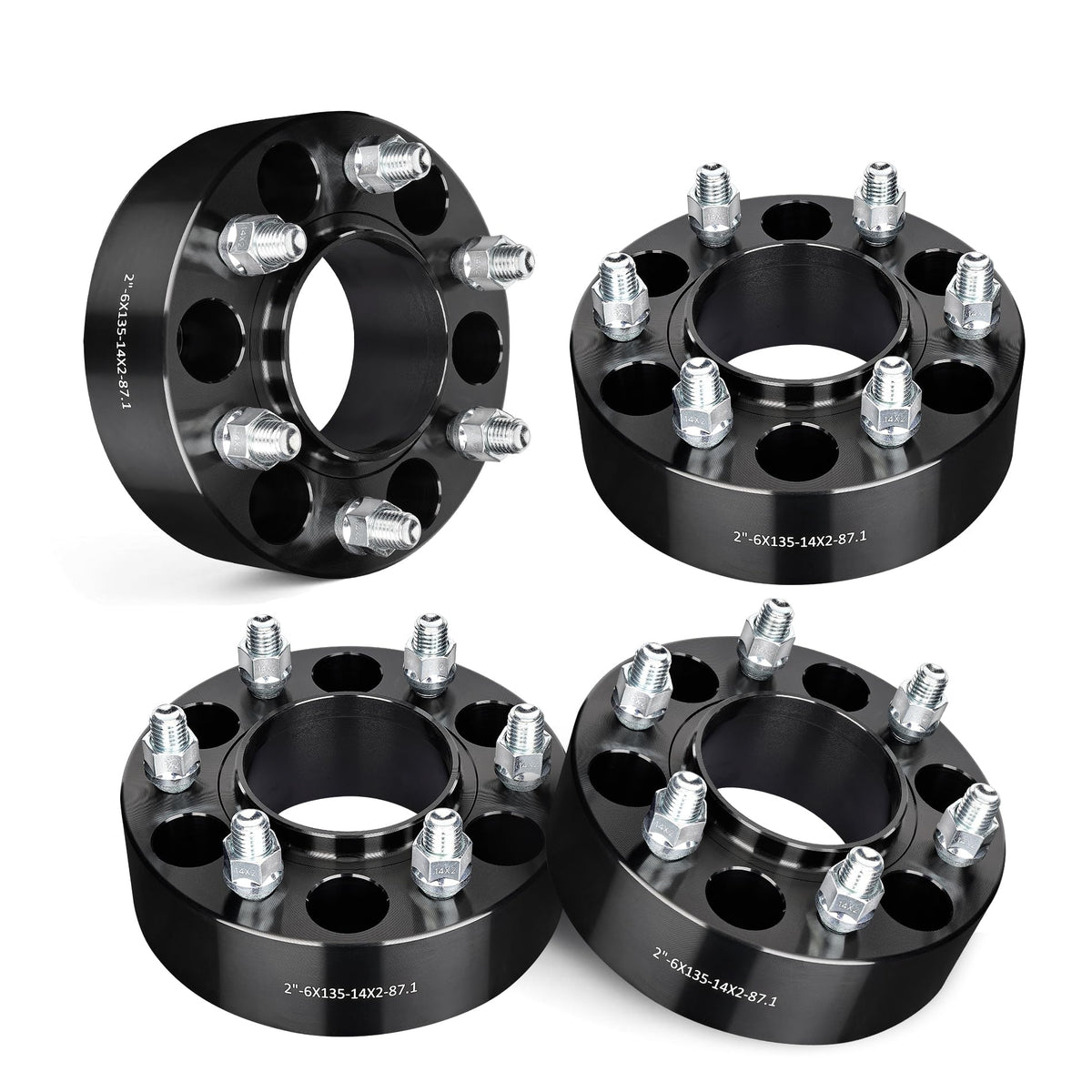 EVIL ENERGY front view of wheel spacer showing bolt pattern and hub bore benefit