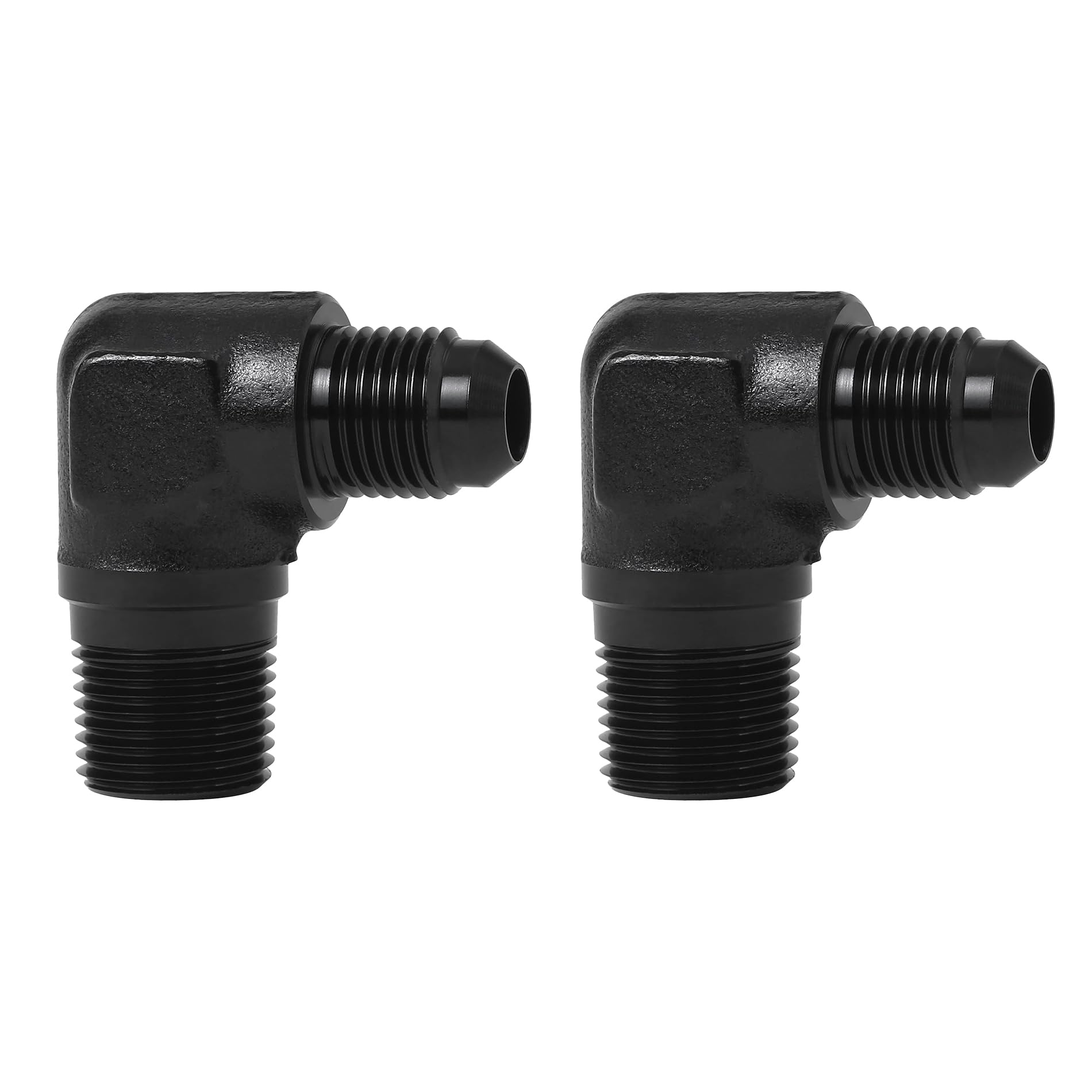 EVIL ENERGY front view of 90° adapter showing shape and finish, durable fit