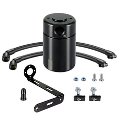 EVIL ENERGY front view of catch can showing compact sealed design and easy installation benefit