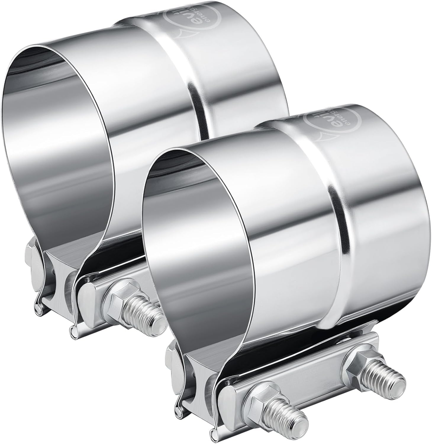 EVIL ENERGY clamp front view showing full 3.0 inch band and secure fit benefit