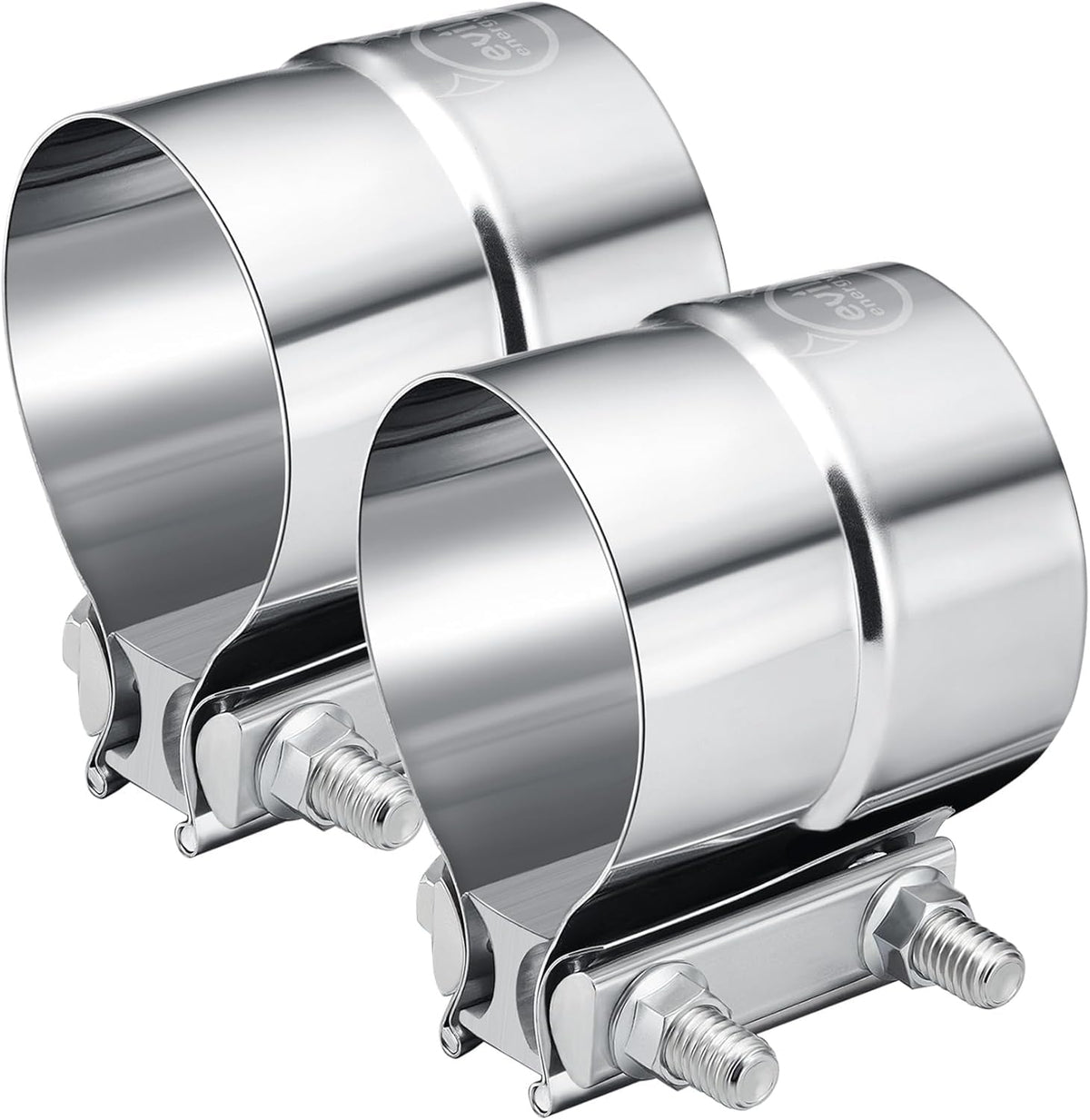 EVIL ENERGY clamp front view showing full 3.0 inch band and secure fit benefit