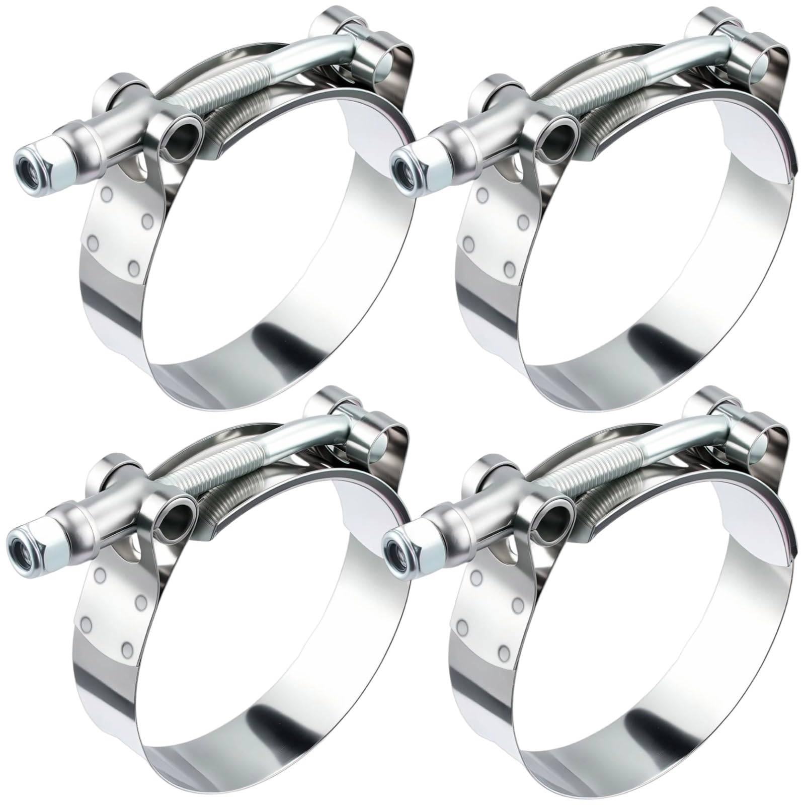 EVIL ENERGY clamp front view showing size and polished finish for durability