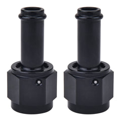 EVIL ENERGY front view of 6AN to 3/8" fitting showing compact design and reliability