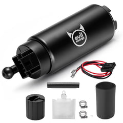 EVIL ENERGY front view of intank fuel pump showing compact design and reliable flow