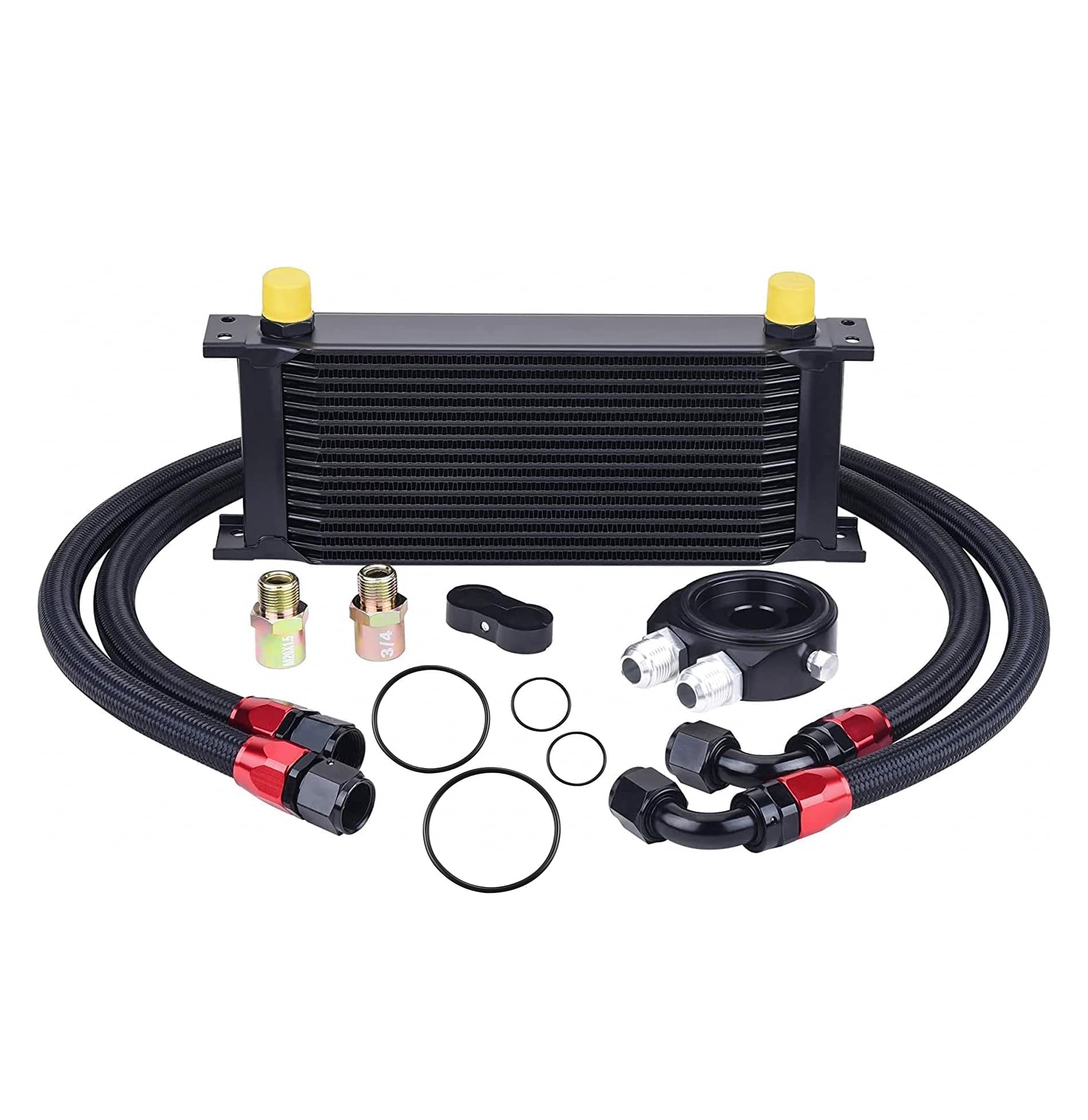 EVIL ENERGY front view oil cooler showing compact design and performance benefit