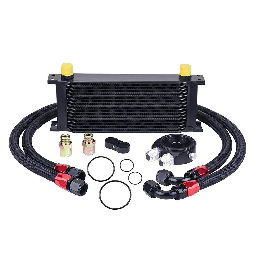 EVIL ENERGY front view oil cooler showing compact design and performance benefit