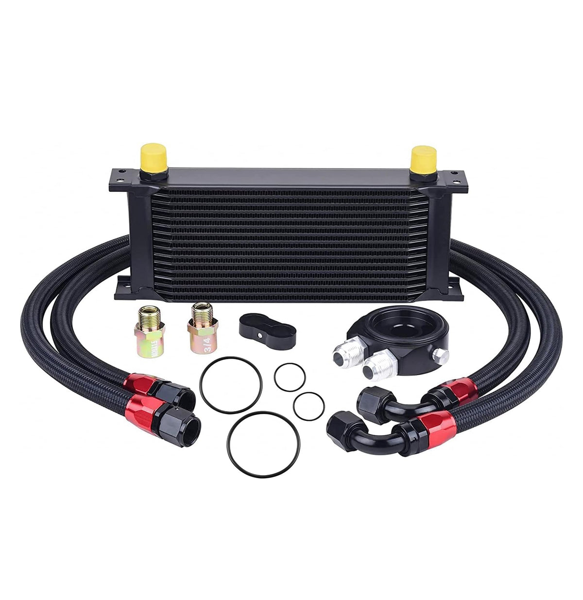EVIL ENERGY front view oil cooler showing compact design and performance benefit