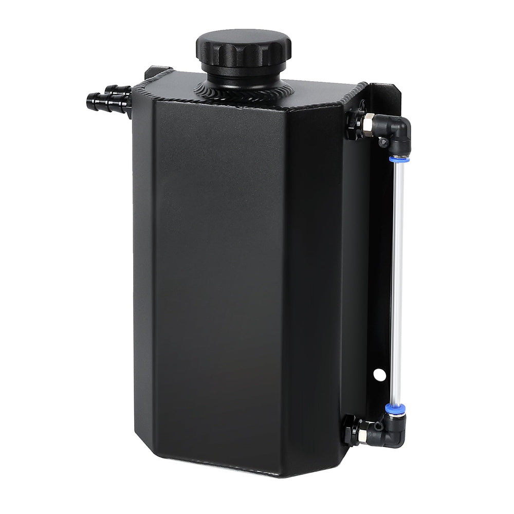 EVIL ENERGY front view of 2L coolant overflow tank showing mounting