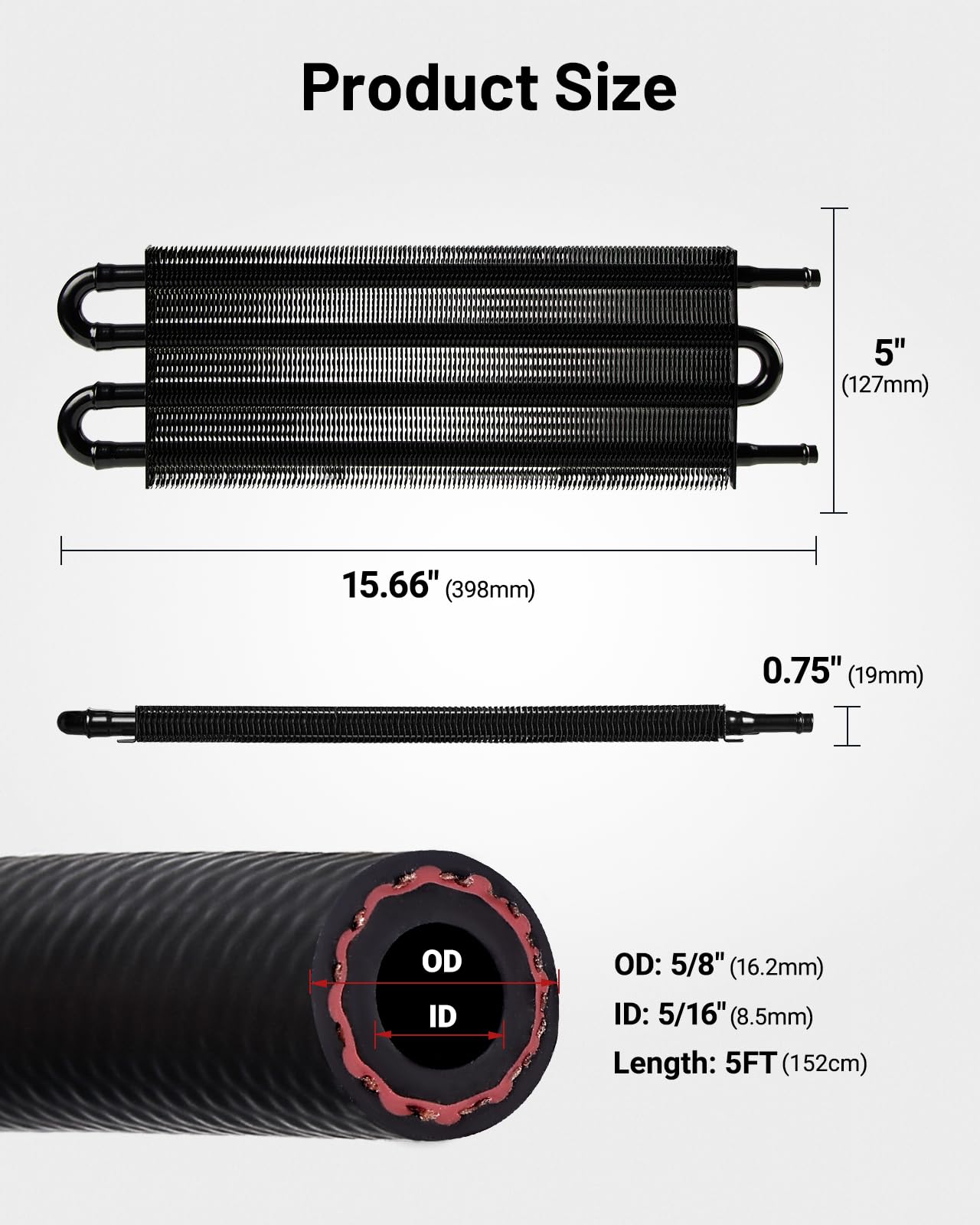 EVIL ENERGY hose and clamp detail highlighting CPE hose durability and secure fittings