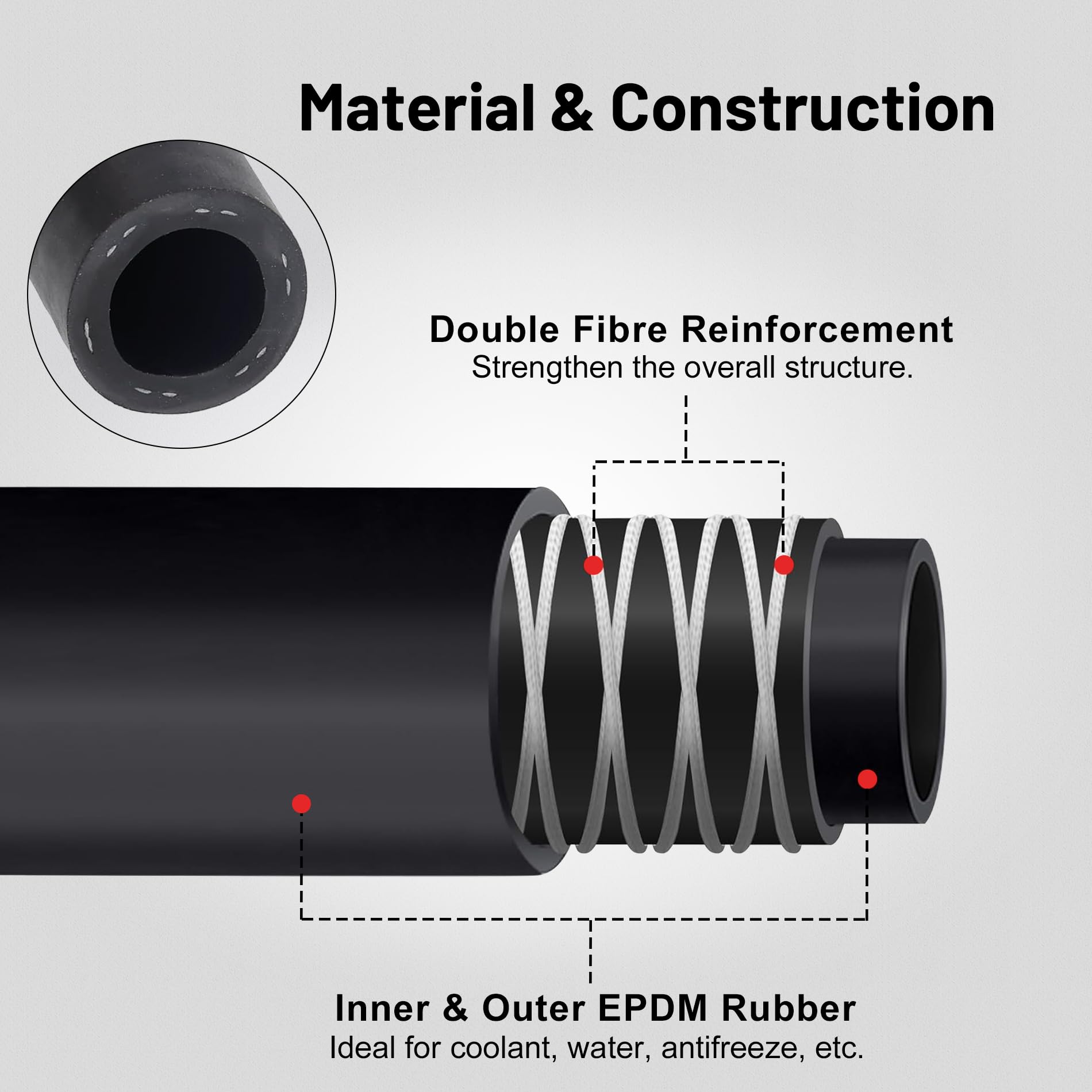 EVIL ENERGY close-up of 1/2 inch (13mm) inner diameter for reliable clamp fit