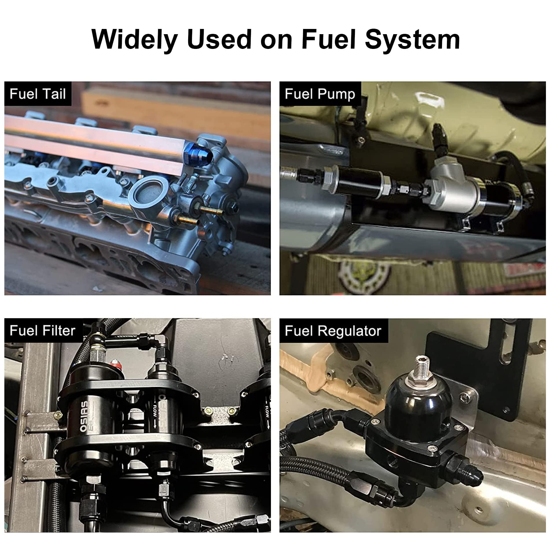 EVIL ENERGY adapter installed in engine bay demonstrating improved hose routing and clearance